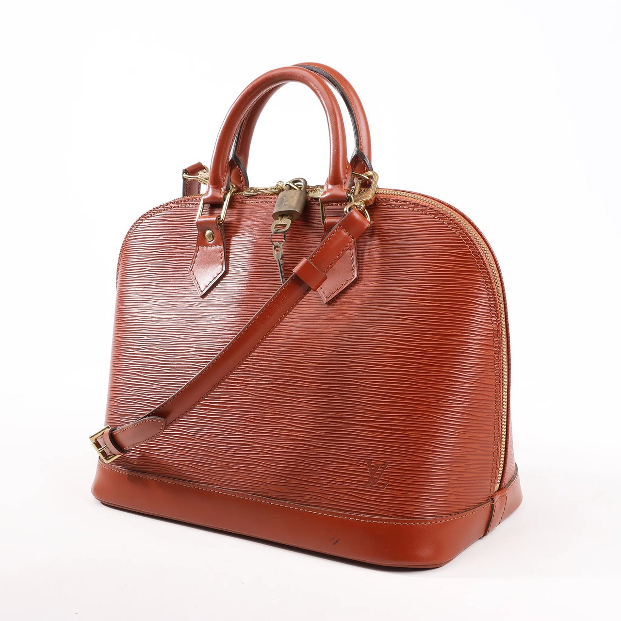 Louis Vuitton Louis Vuitton Epi Leather Alma PM 2Way Handbag in Brown M52143 Bruin