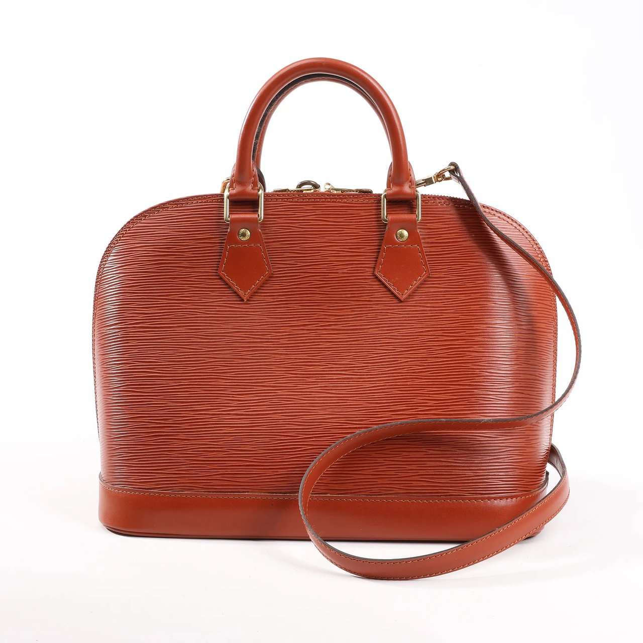 Louis Vuitton Louis Vuitton Epi Leather Alma PM 2Way Handbag in Brown M52143 Bruin