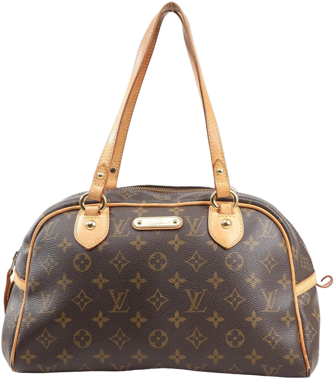 Louis Vuitton Louis Vuitton Monogram Canvas Montorgueil PM Shoulder Bag in Brown M95565 Bruin