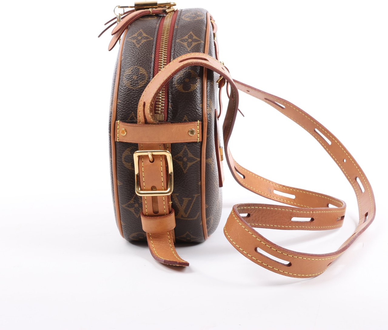 Louis Vuitton Louis Vuitton Boite Chapeau Souple MM Monogram Leather Sholder Bag M45647 Bruin