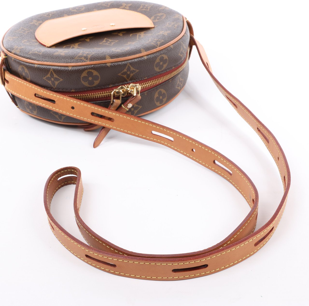 Louis Vuitton Louis Vuitton Boite Chapeau Souple MM Monogram Leather Sholder Bag M45647 Bruin