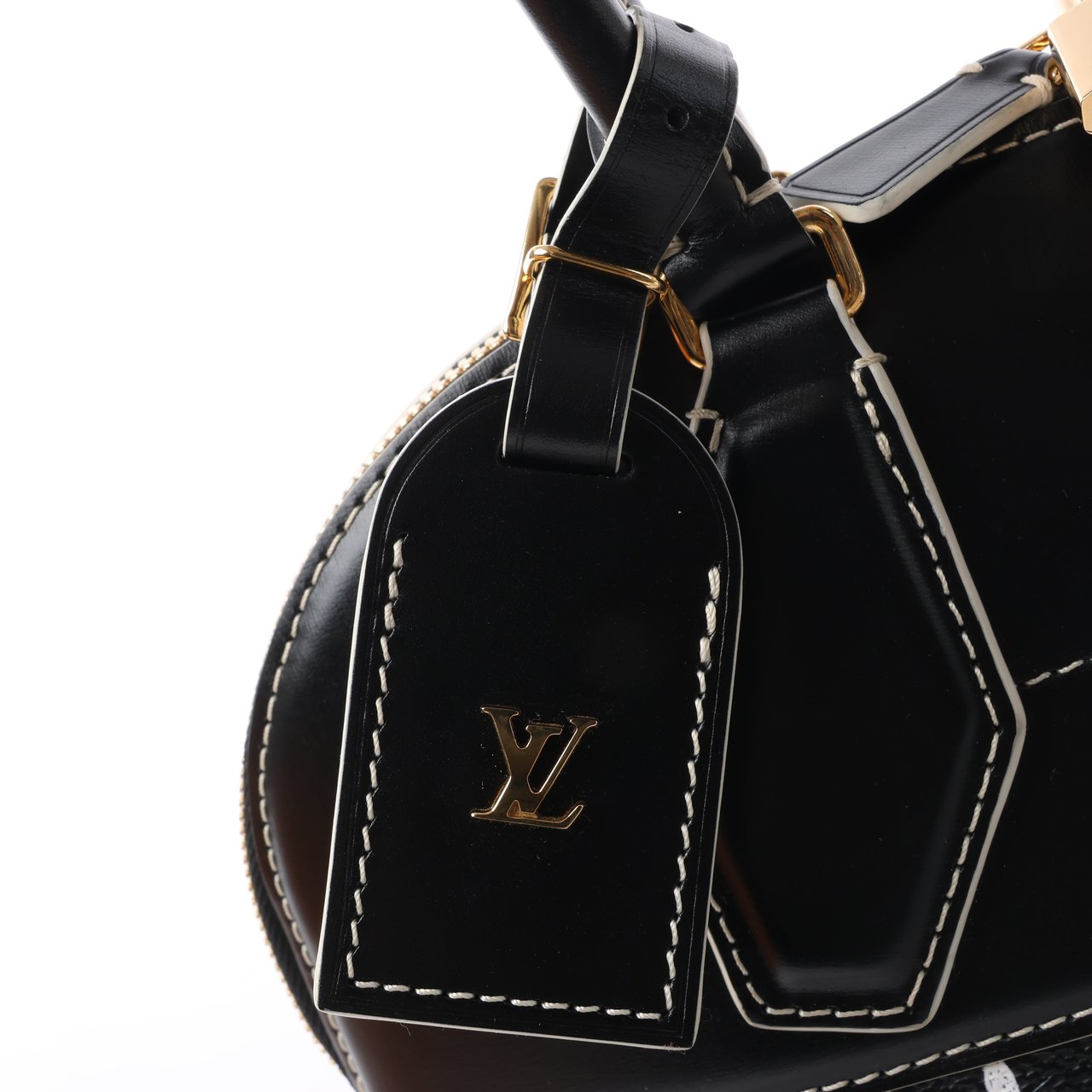 Louis Vuitton Louis Vuitton Catogram Alma Souple 2Way Shoulder Bag in Black M44403 Zwart