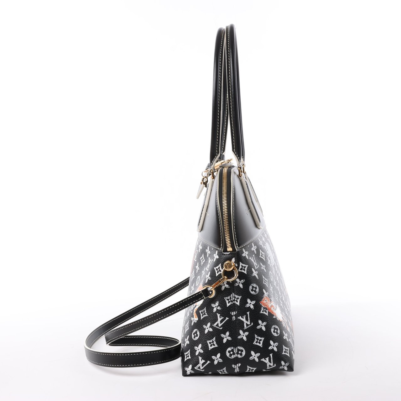 Louis Vuitton Louis Vuitton Catogram Alma Souple 2Way Shoulder Bag in Black M44403 Zwart