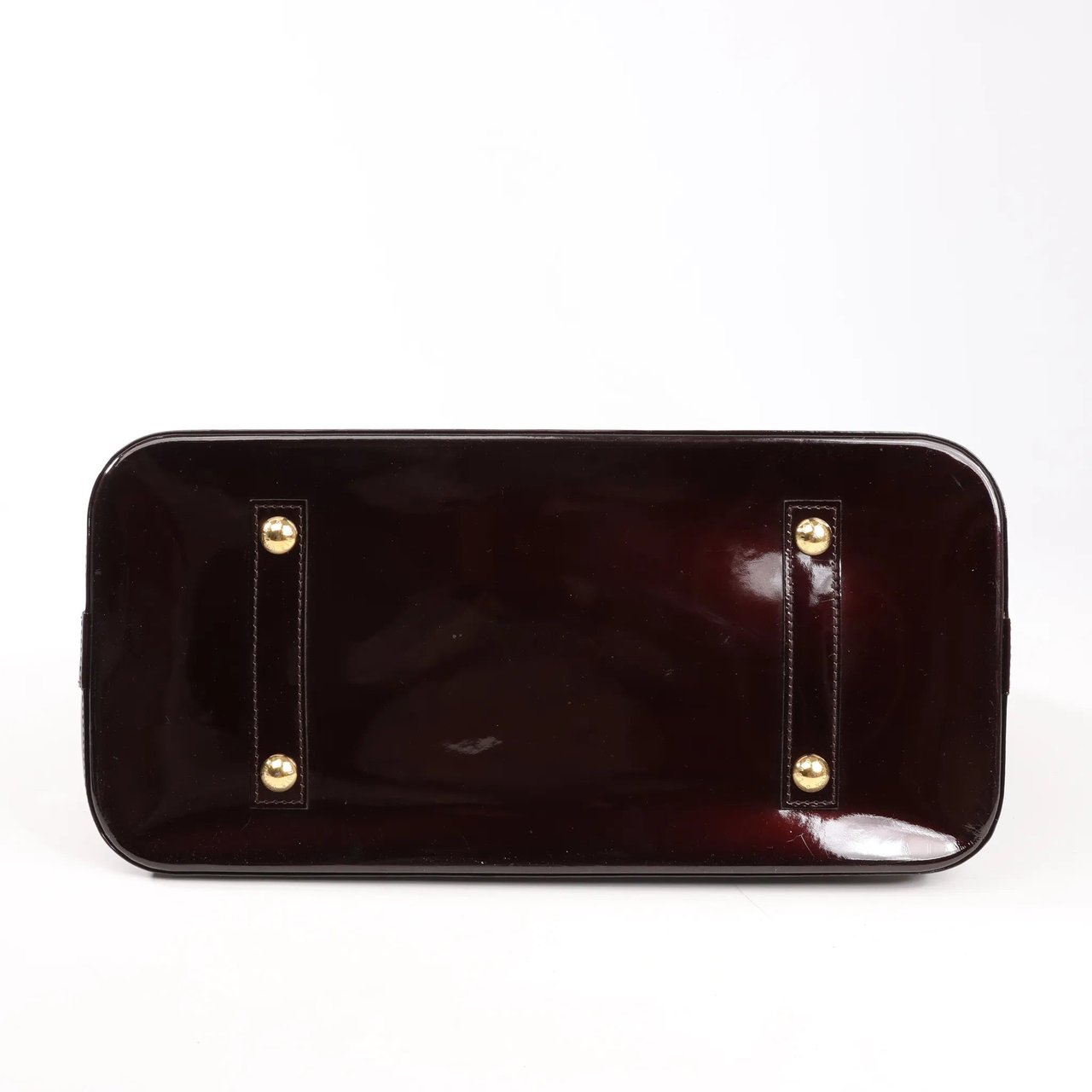 Louis Vuitton Louis Vuitton Vernis Alma GM Handbag in Amarante M93595 Maroon