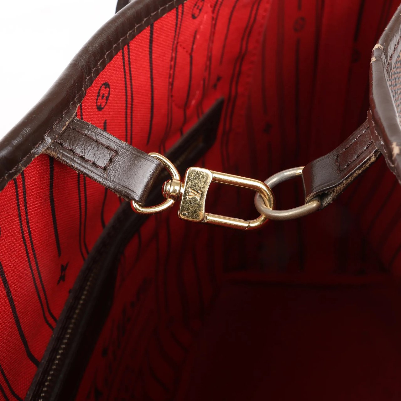 Louis Vuitton Louis Vuitton Damier Ebene Neverfull MM Shoulder Bag in Brown N51105 Bruin