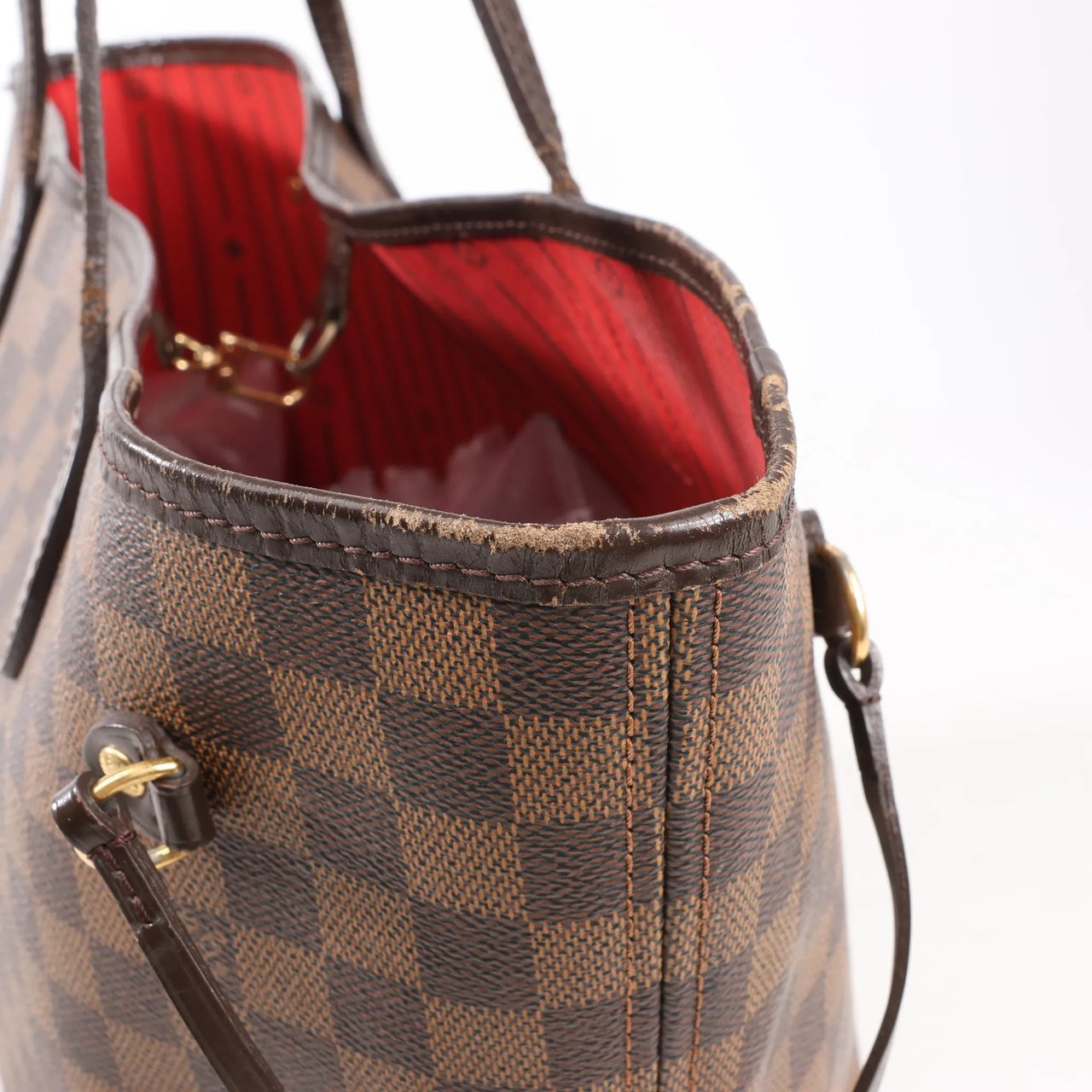 Louis Vuitton Louis Vuitton Damier Ebene Neverfull MM Shoulder Bag in Brown N51105 Bruin