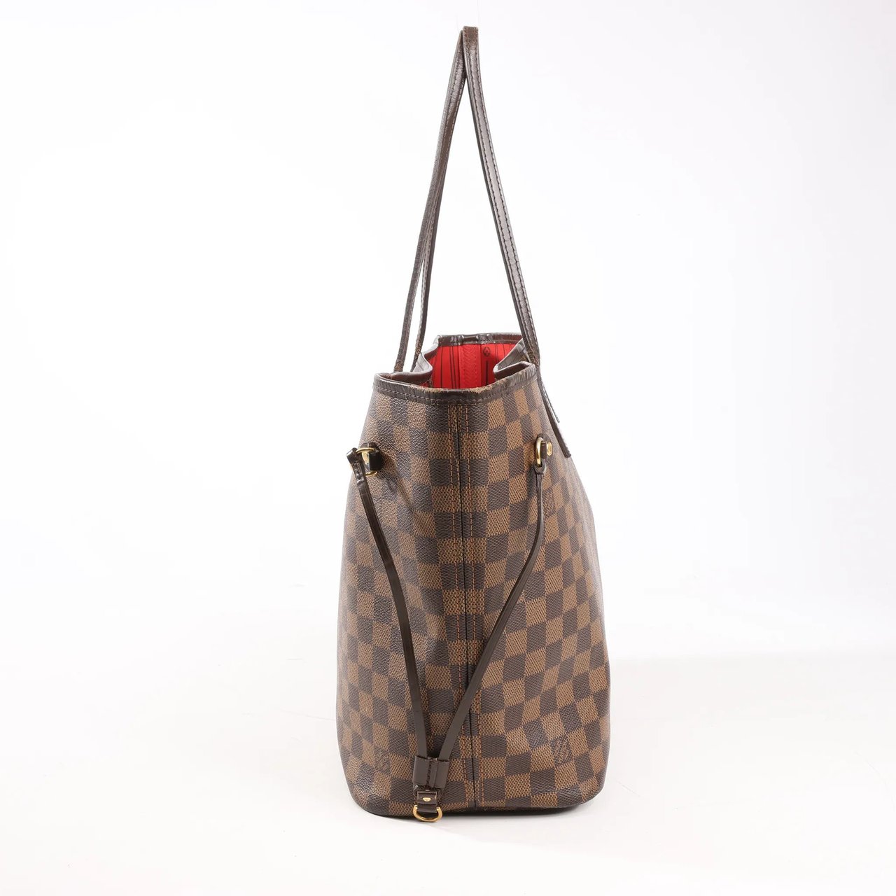 Louis Vuitton Louis Vuitton Damier Ebene Neverfull MM Shoulder Bag in Brown N51105 Bruin