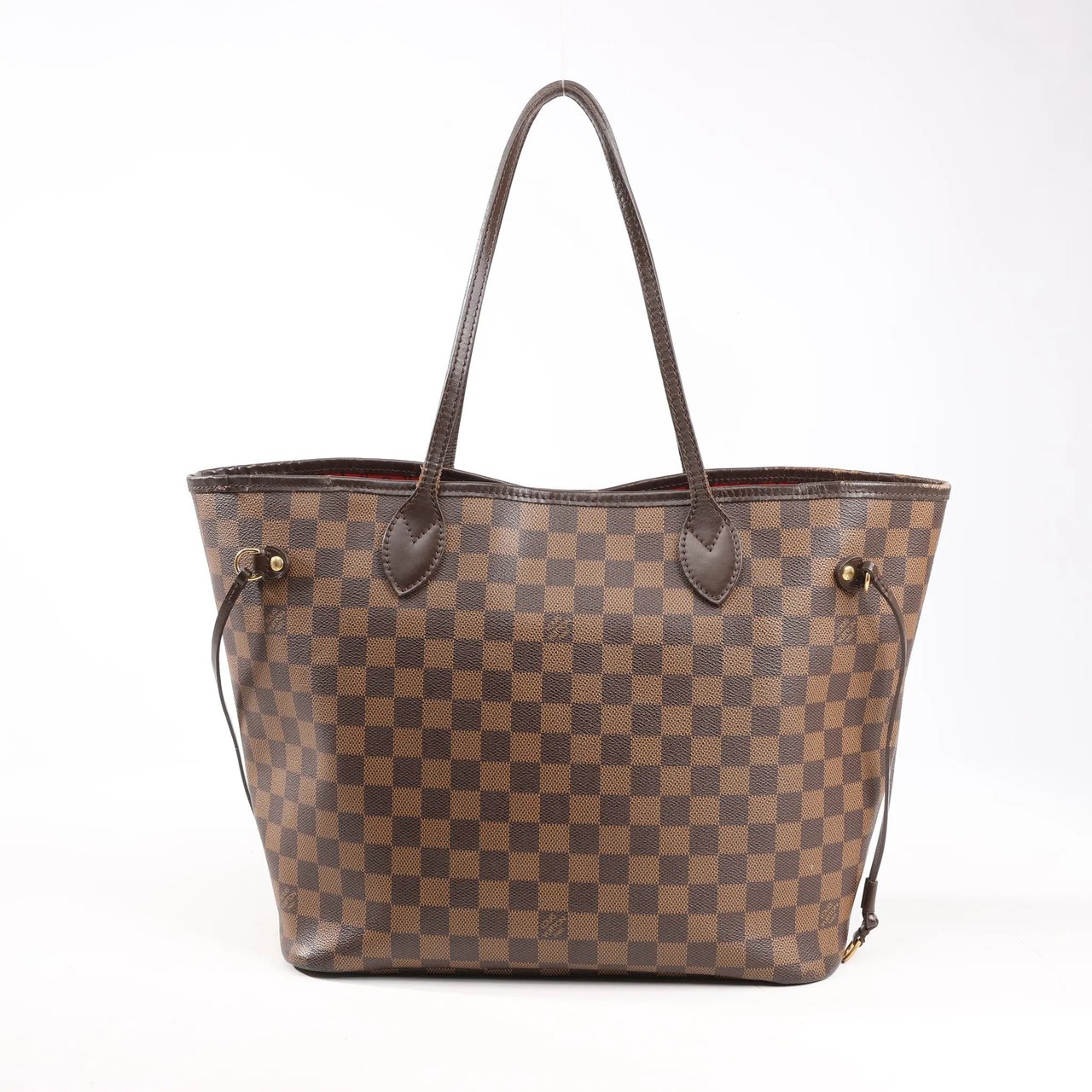 Louis Vuitton Louis Vuitton Damier Ebene Neverfull MM Shoulder Bag in Brown N51105 Bruin