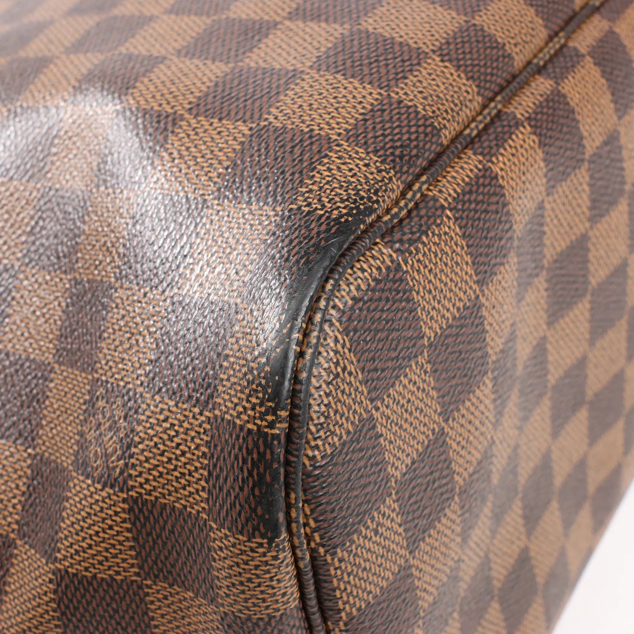Louis Vuitton Louis Vuitton Damier Ebene Neverfull MM Shoulder Bag in Brown N51105 Bruin
