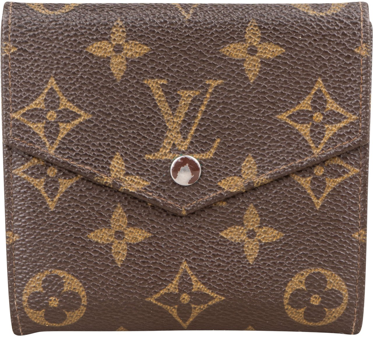 Louis Vuitton Louis Vuitton Canvas Monogram Elise Wallet Bruin