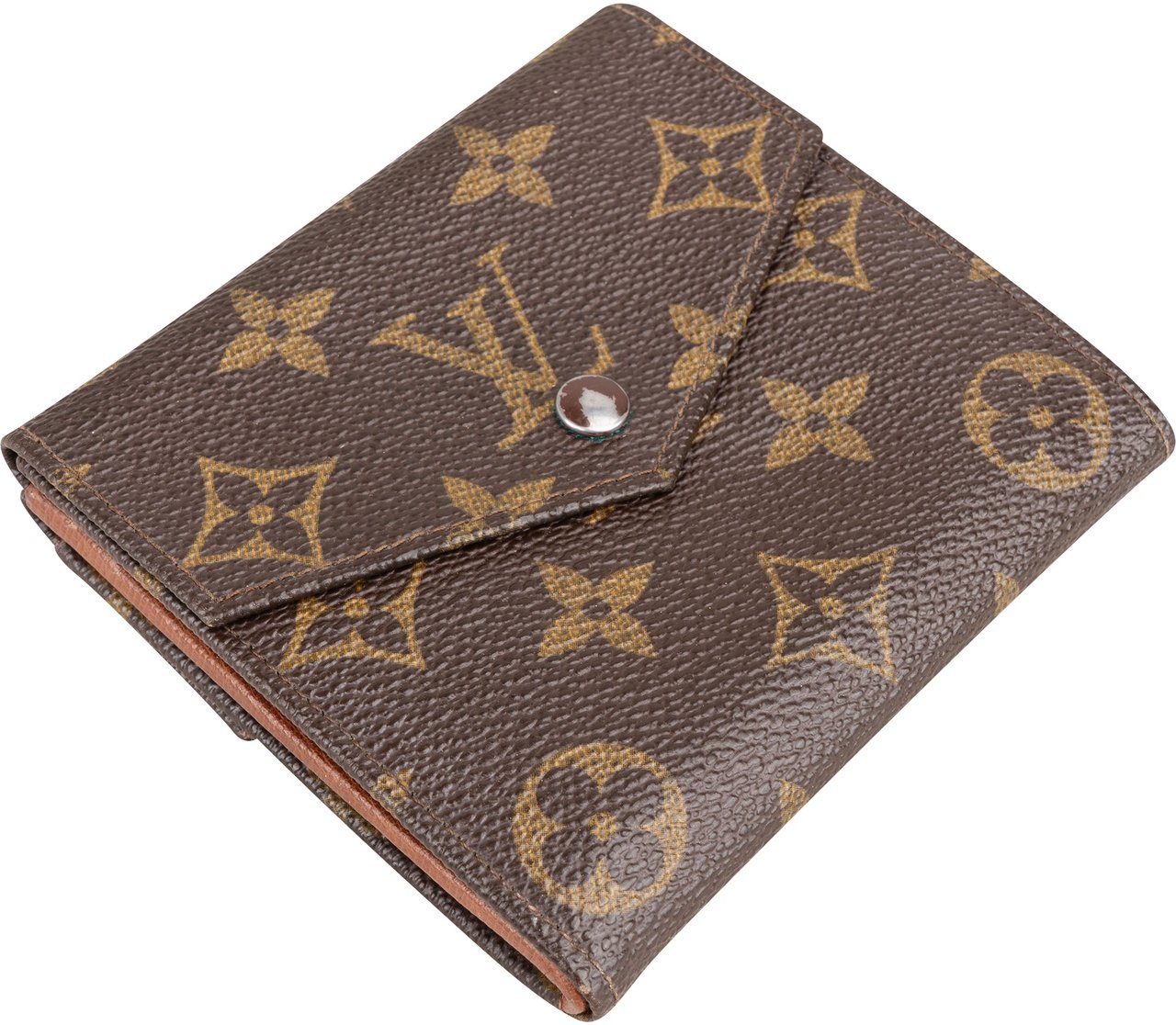 Louis Vuitton Louis Vuitton Canvas Monogram Elise Wallet Bruin