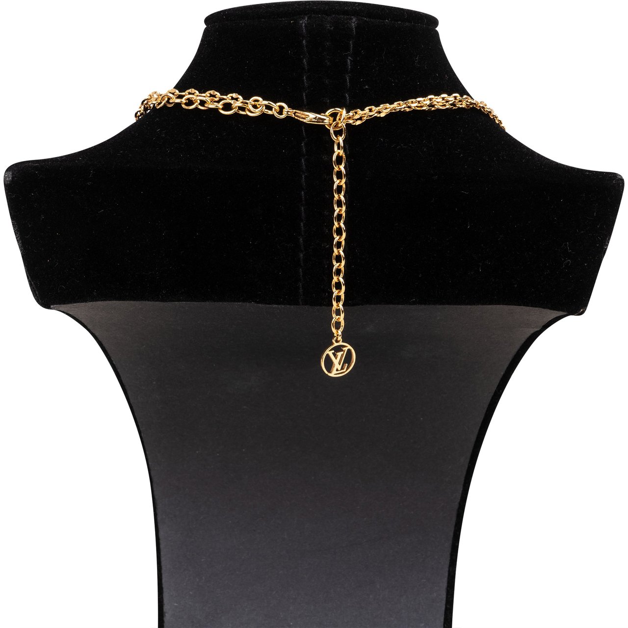 Louis Vuitton Louis Vuitton Gold Tone Blooming Necklace Goud
