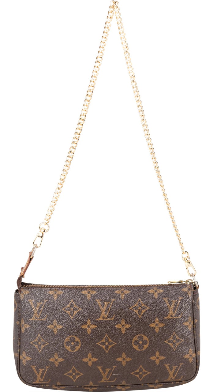 Louis Vuitton Louis Vuitton Canvas Monogram Pochette Accessoire Shoulder Bag Bruin