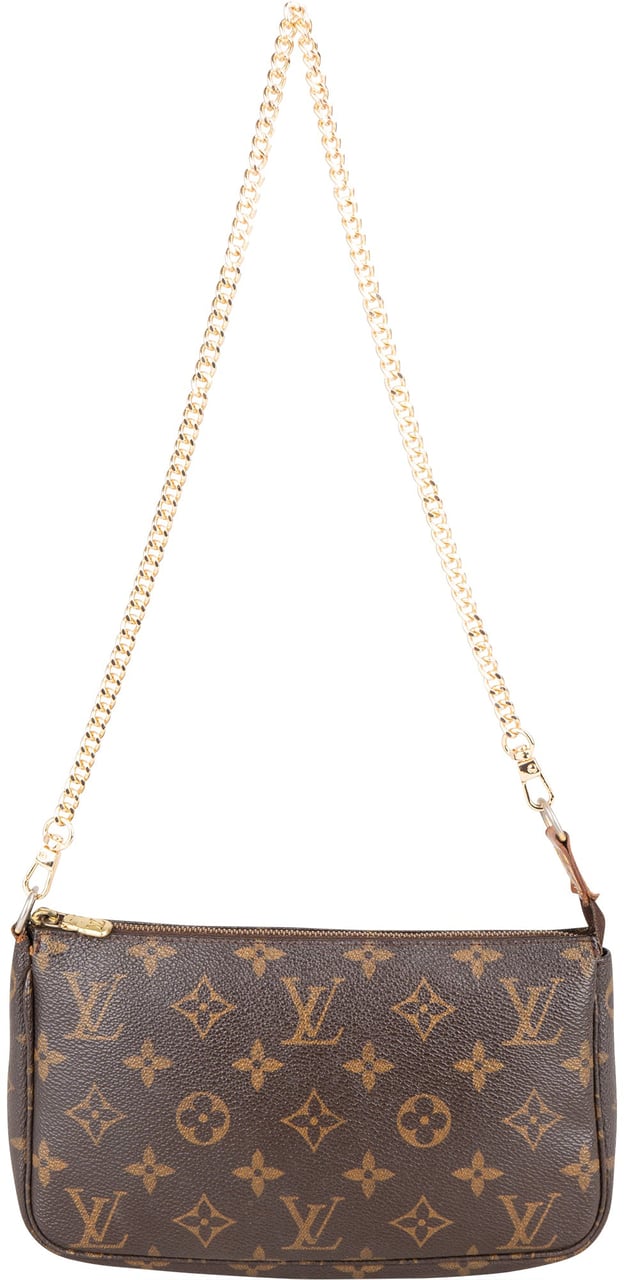 Louis Vuitton Louis Vuitton Canvas Monogram Pochette Accessoire Shoulder Bag Bruin