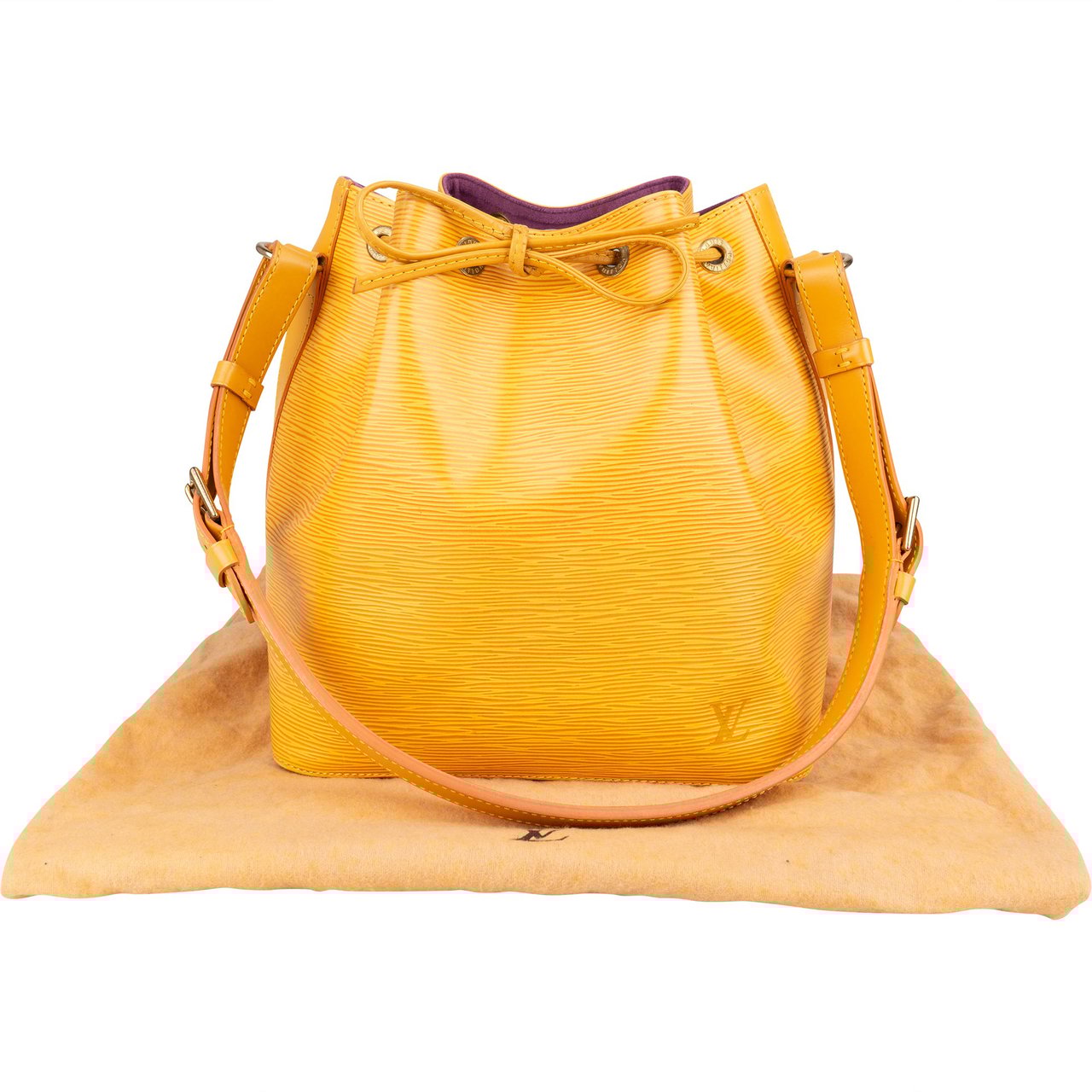 Louis Vuitton Louis Vuitton Jaune Epi Leather Sac Noe Petit Shoulder Bag Geel