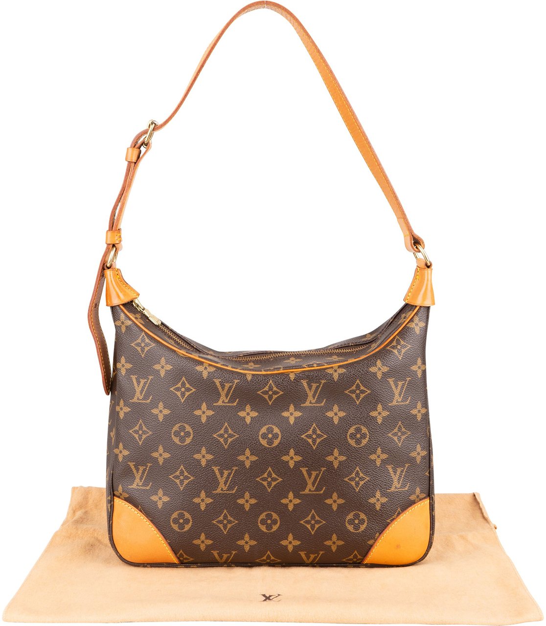 Louis Vuitton Louis Vuitton Canvas Monogram Boulogne Crossbody Bag Bruin