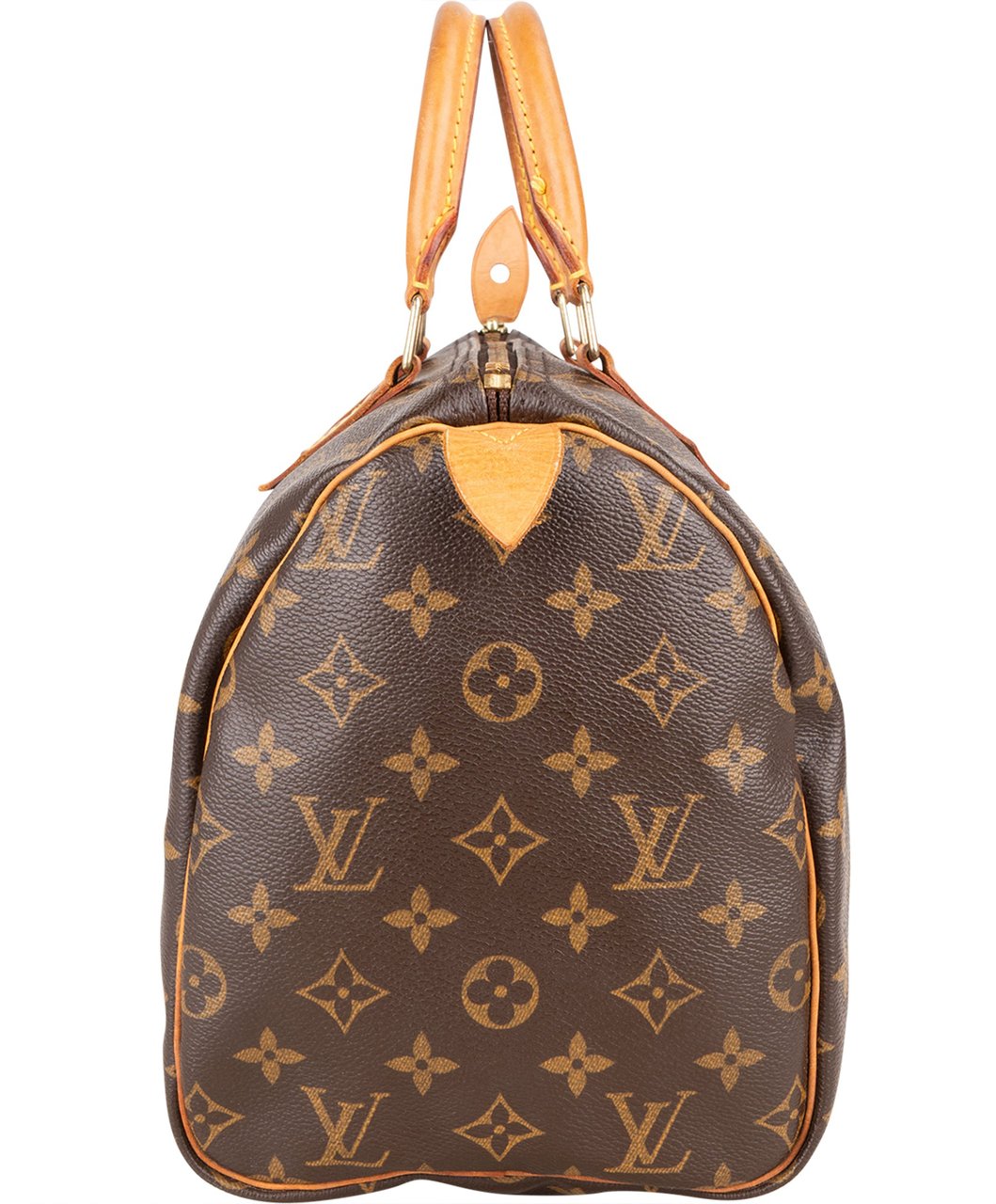 Louis Vuitton Louis Vuitton Canvas Monogram Speedy 30 Handbag Bruin