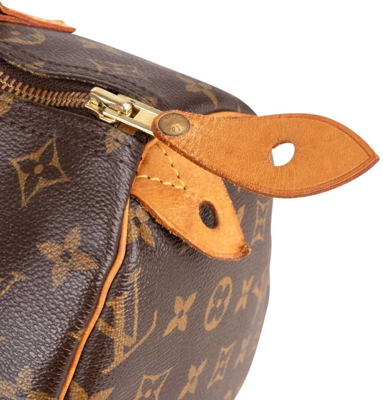 Louis Vuitton Louis Vuitton Canvas Monogram Speedy 30 Handbag Bruin