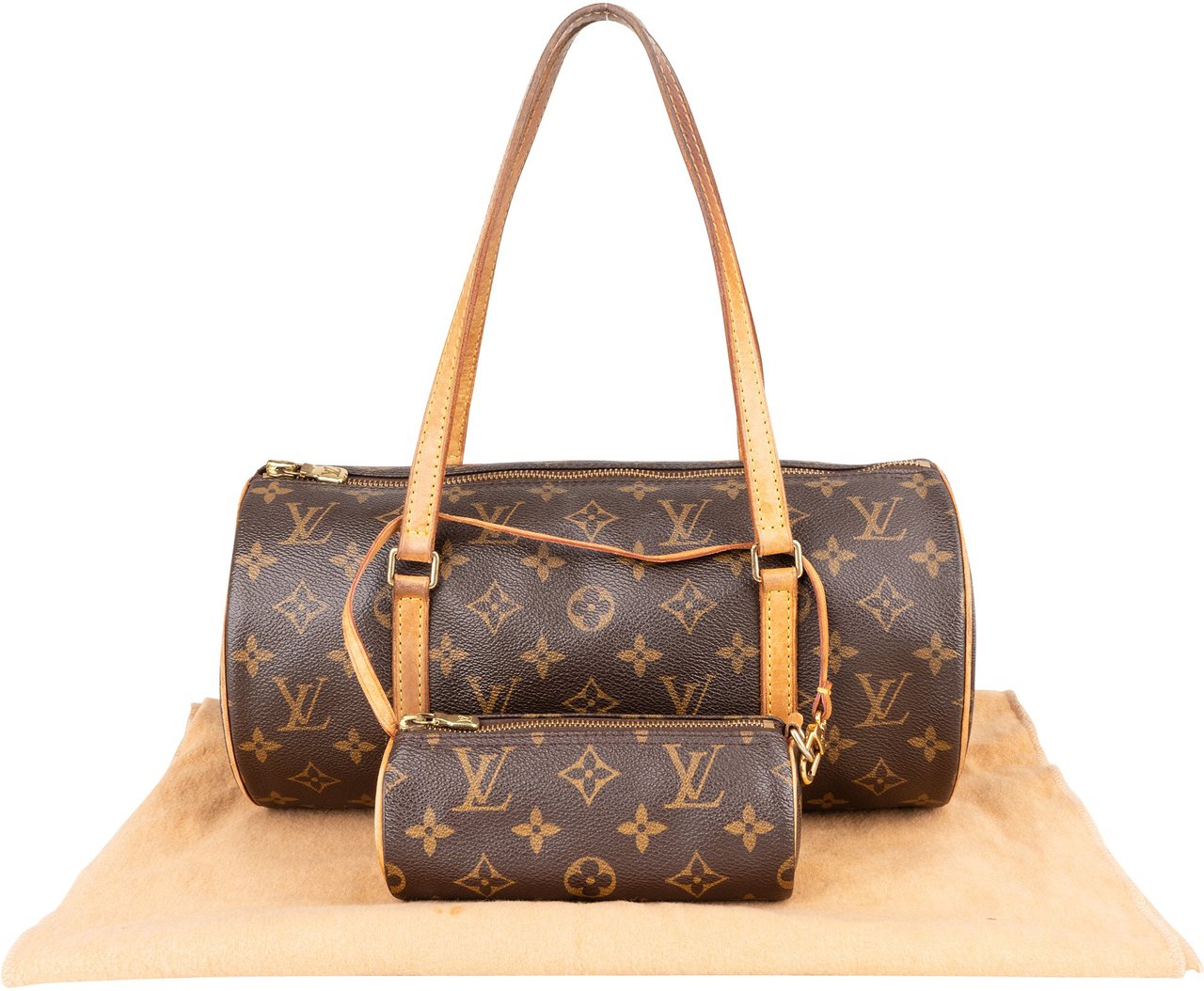 Louis Vuitton Louis Vuitton Canvas Monogram Papillon Set Handbag Bruin