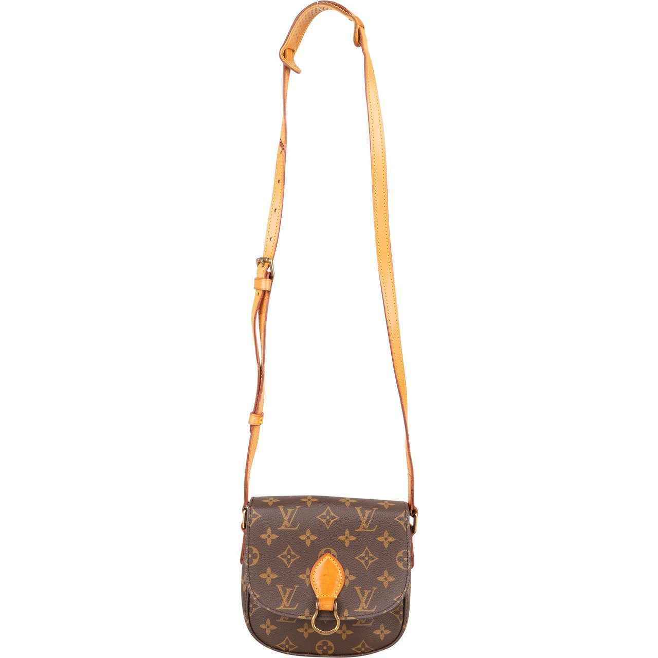 Louis Vuitton Louis Vuitton Canvas Monogram Saint Cloud PM Crossbody Bag Bruin