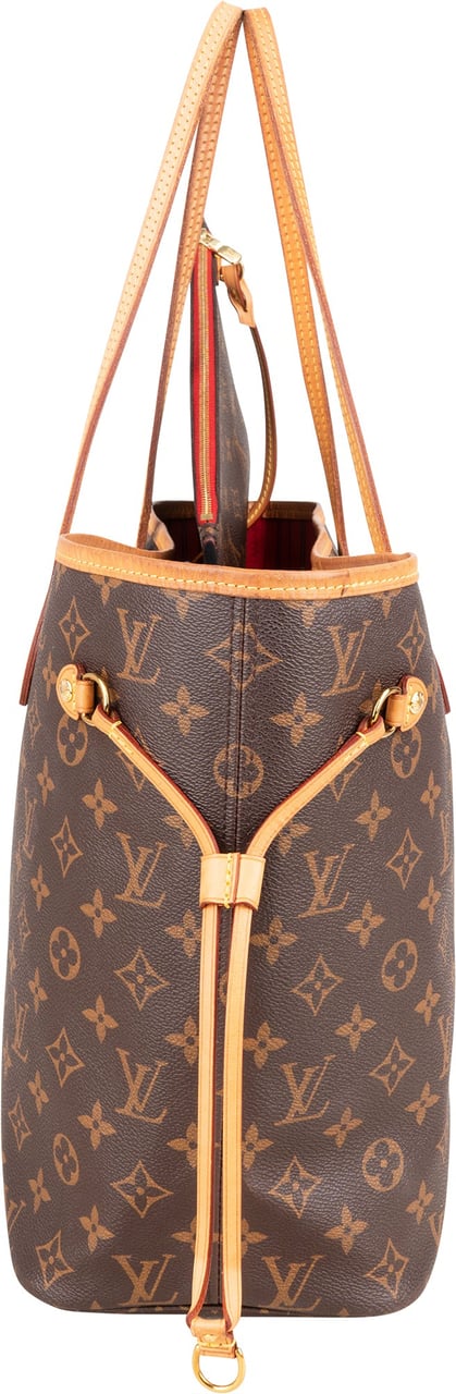 Louis Vuitton Louis Vuitton Canvas Monogram Neverfull MM Shopper Handbag Bruin