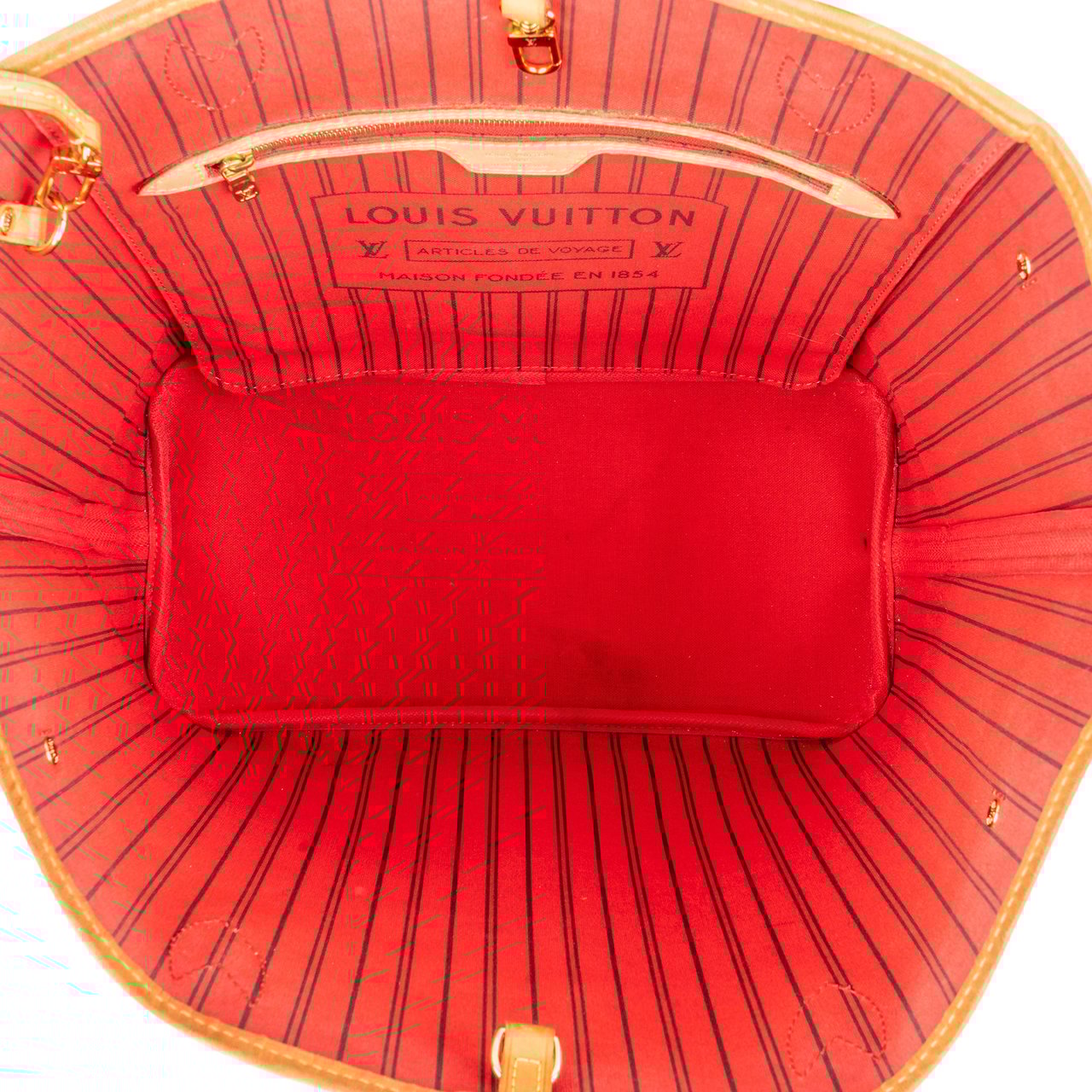 Louis Vuitton Louis Vuitton Canvas Monogram Neverfull MM Shopper Handbag Bruin