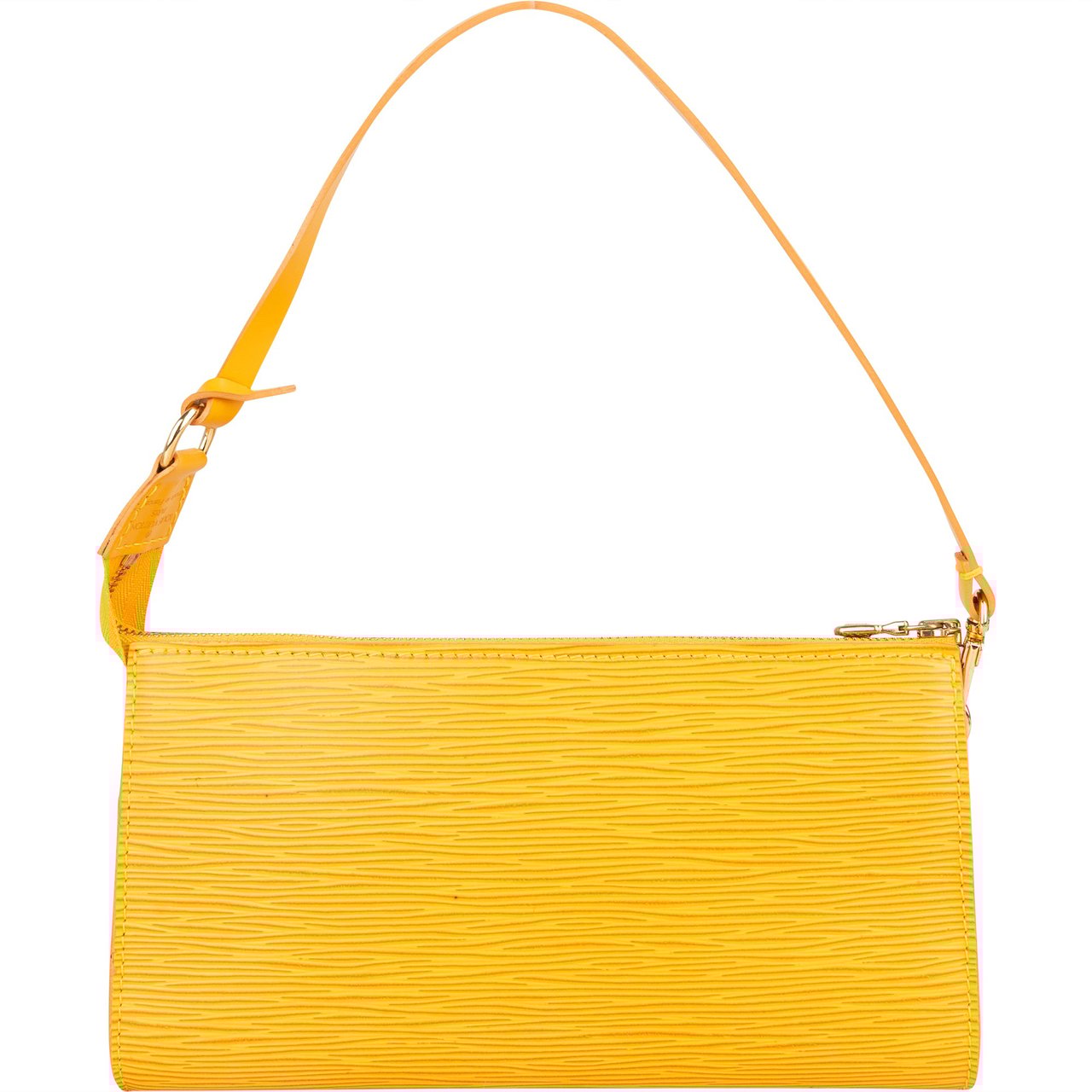 Louis Vuitton Louis Vuitton Yellow Epi Leather Pochette Accessoire Handbag Geel