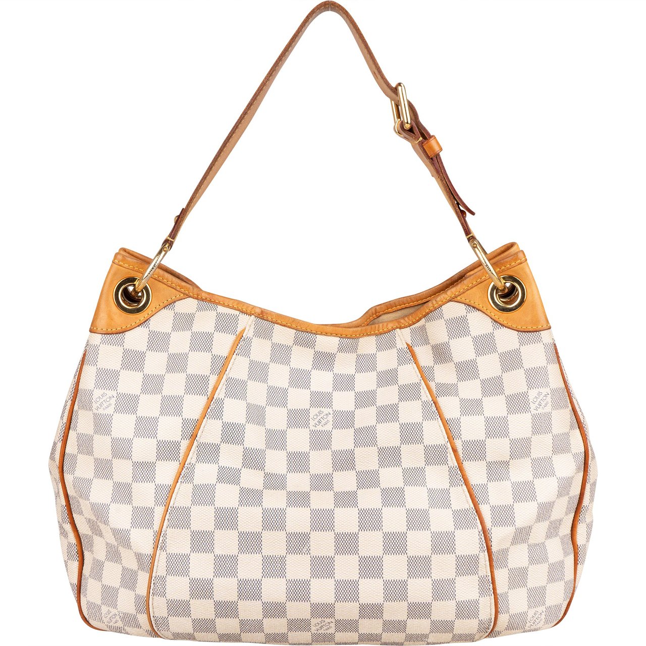Louis Vuitton Louis Vuitton Damier Azur Monogram Galliera PM Handbag Beige