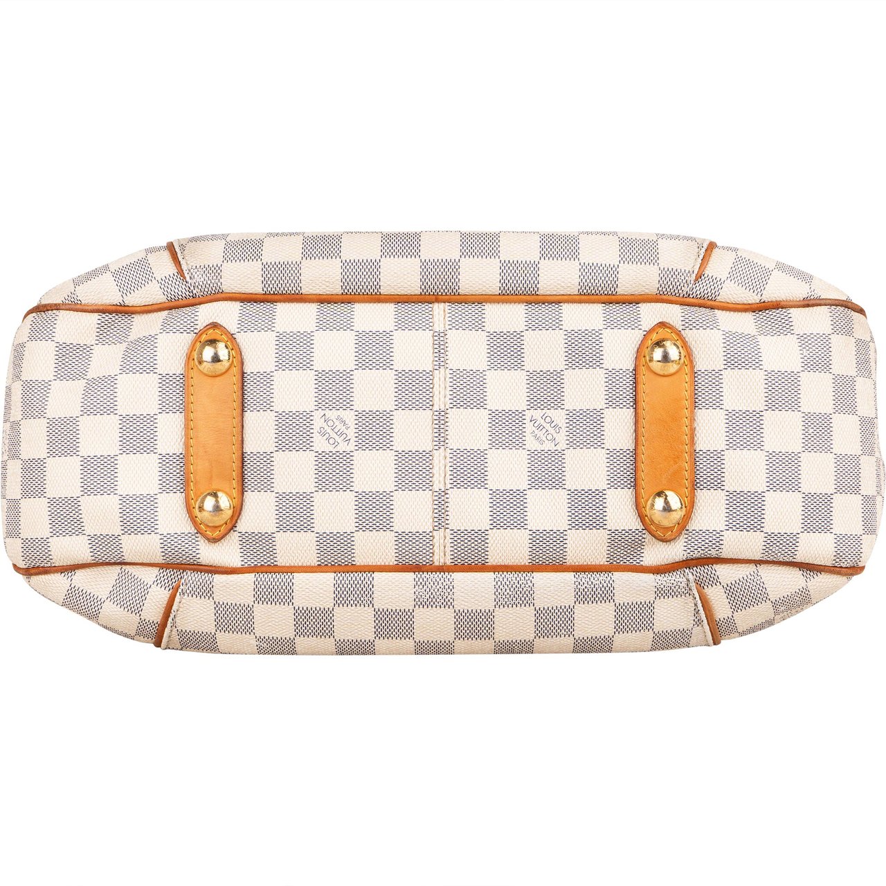 Louis Vuitton Louis Vuitton Damier Azur Monogram Galliera PM Handbag Beige