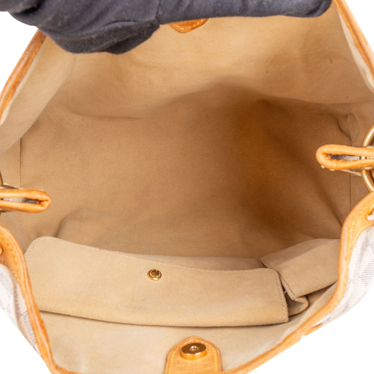 Louis Vuitton Louis Vuitton Damier Azur Monogram Galliera PM Handbag Beige