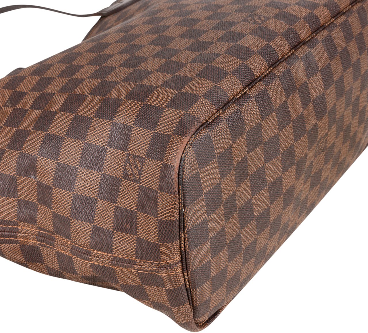 Louis Vuitton Louis Vuitton Damier Ebene Monogram Neverfull MM Shopper Handbag Bruin