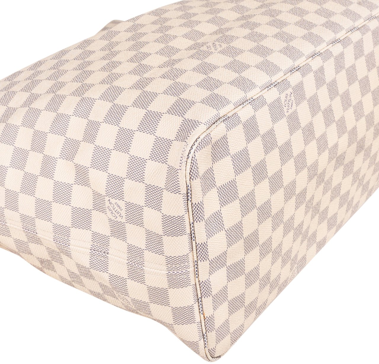 Louis Vuitton Louis Vuitton Damier Azur Monogram Neverfull GM Shopper Handbag Beige