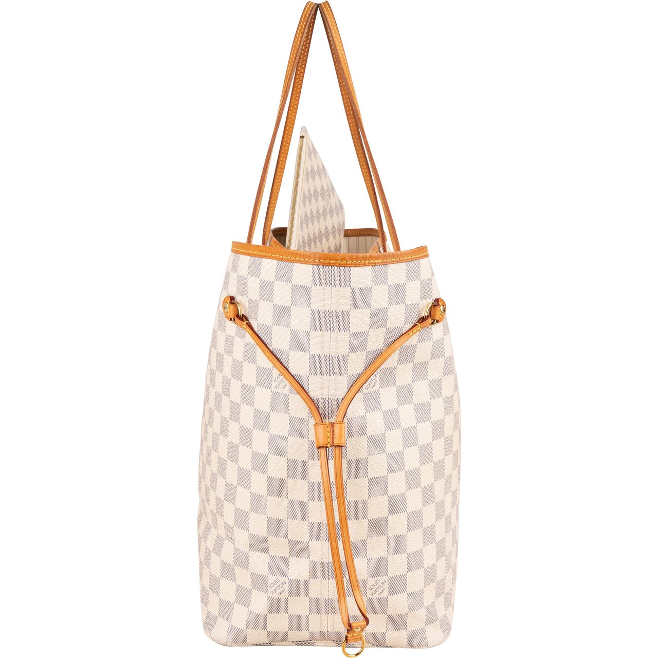 Louis Vuitton Louis Vuitton Damier Azur Monogram Neverfull GM Shopper Handbag Beige