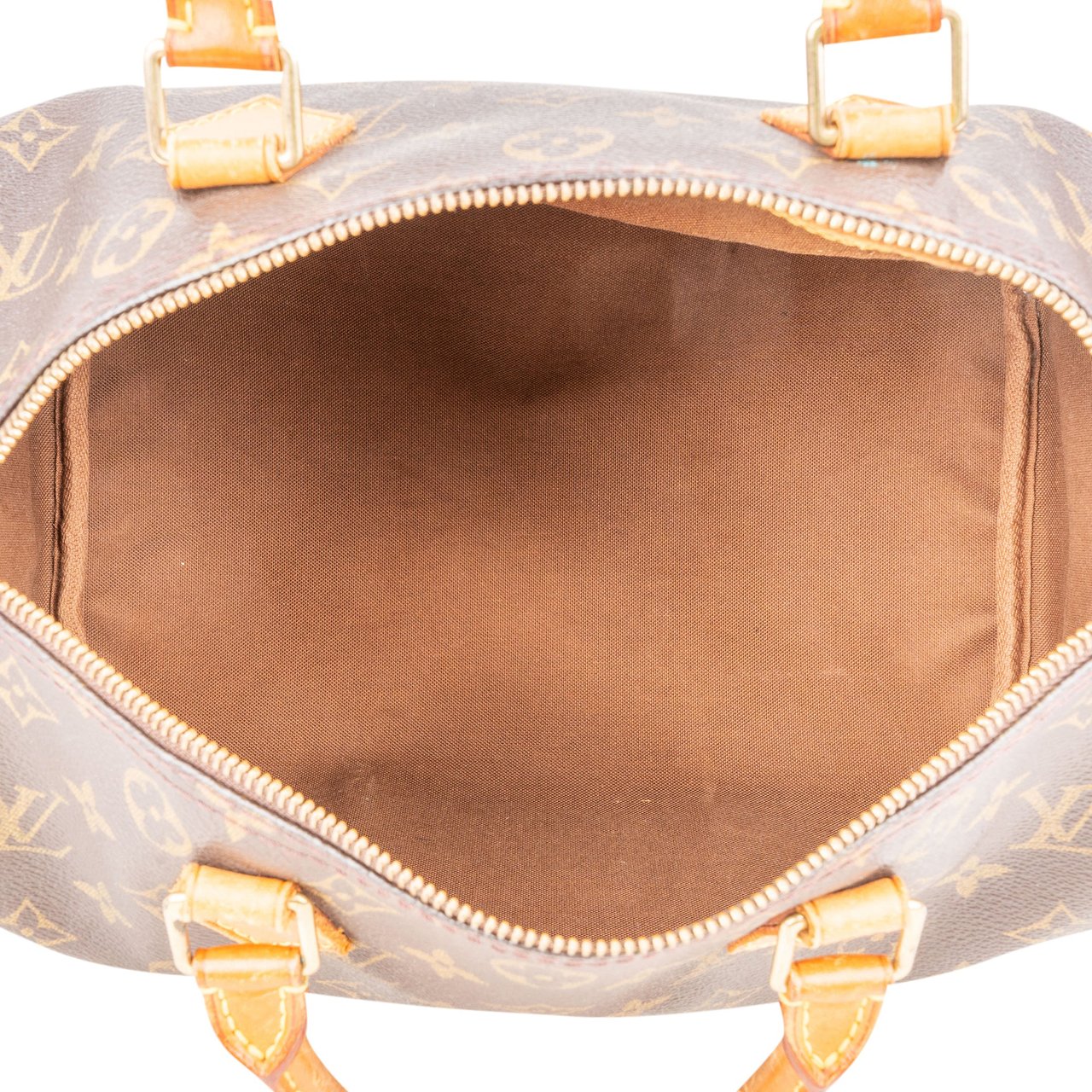 Louis Vuitton Louis Vuitton Canvas Monogram Speedy 30 Handbag Bruin