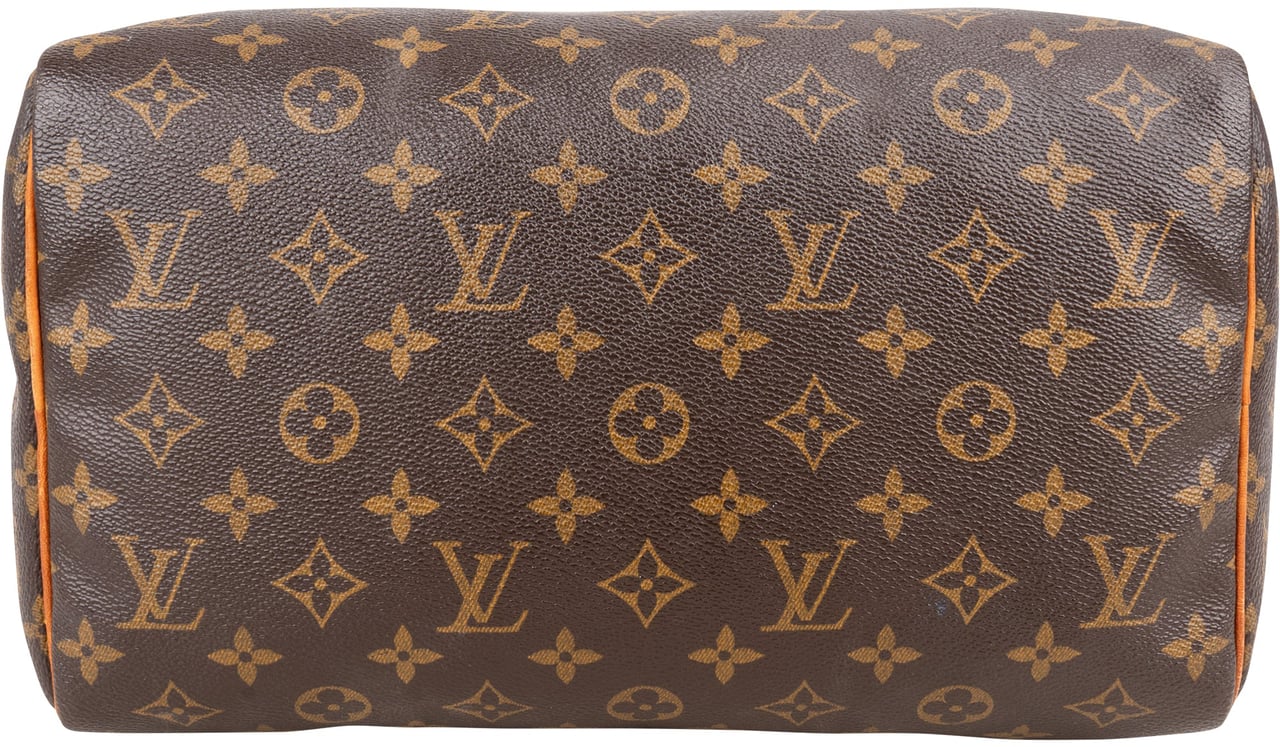 Louis Vuitton Louis Vuitton Canvas Monogram Speedy 30 Handbag Bruin
