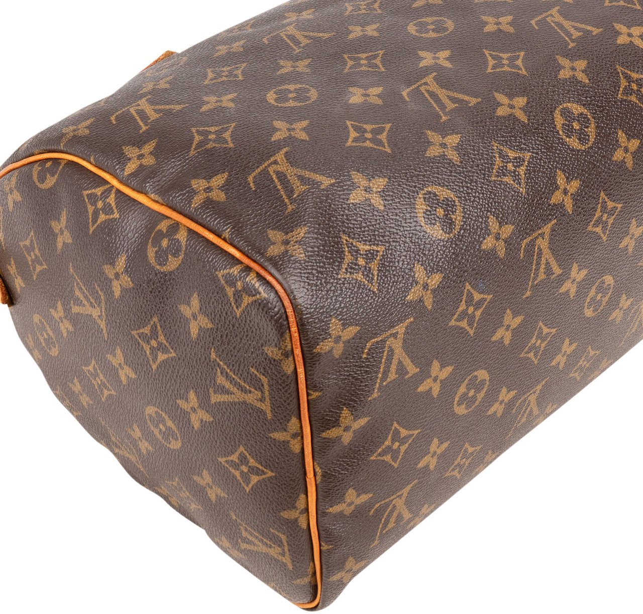 Louis Vuitton Louis Vuitton Canvas Monogram Speedy 30 Handbag Bruin