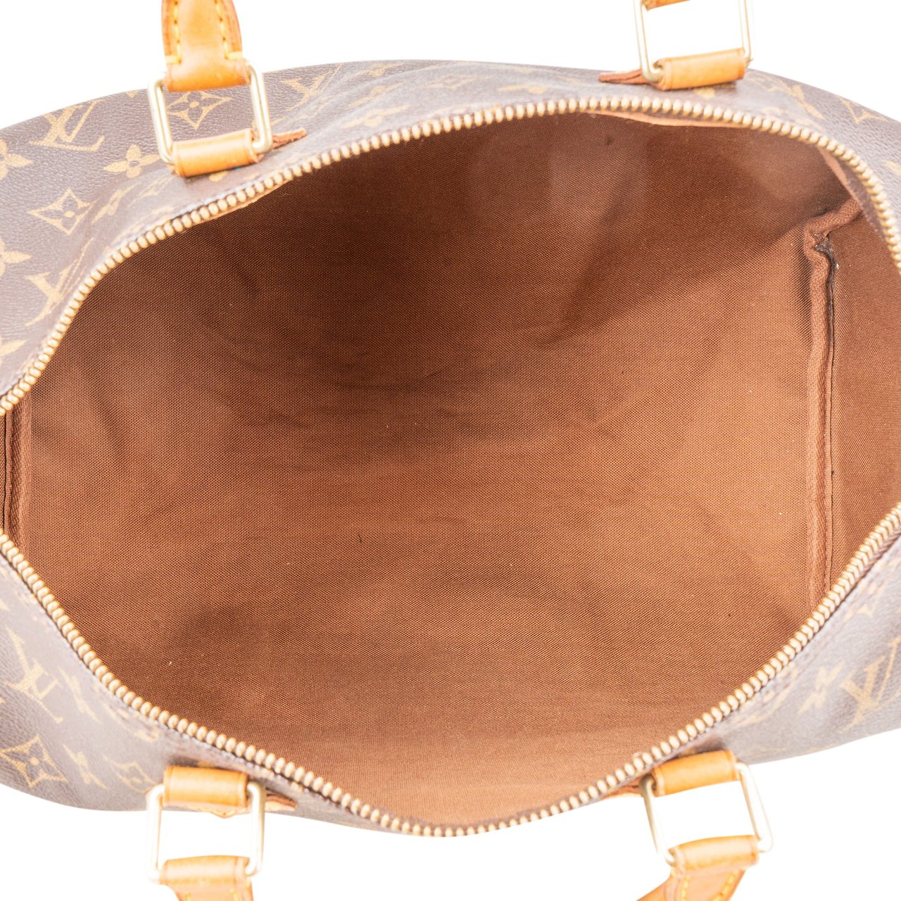 Louis Vuitton Louis Vuitton Canvas Monogram Speedy 35 Handbag Bruin