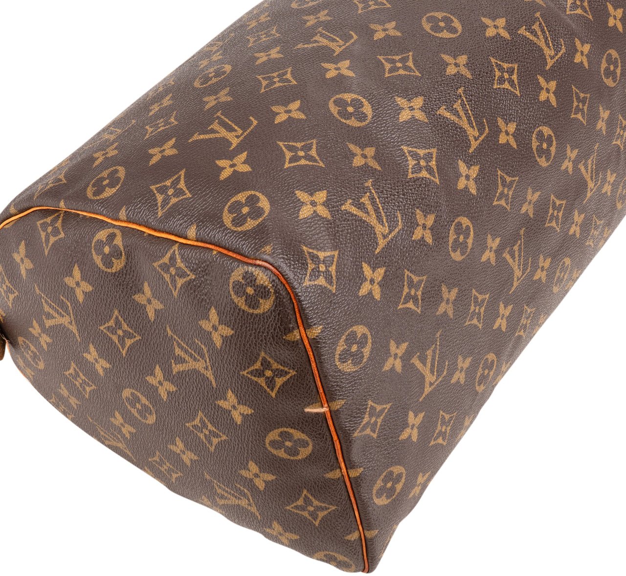 Louis Vuitton Louis Vuitton Canvas Monogram Speedy 35 Handbag Bruin