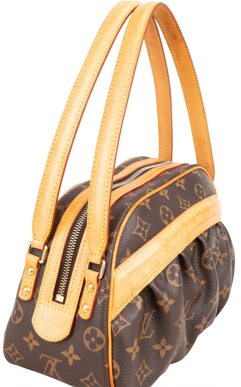Louis Vuitton Canvas Monogram Clara Handbag Bruin
