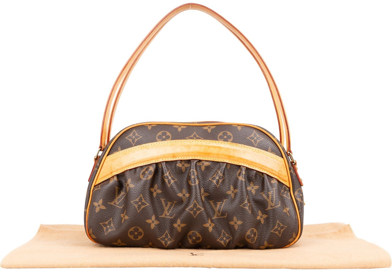 Louis Vuitton Canvas Monogram Clara Handbag Bruin