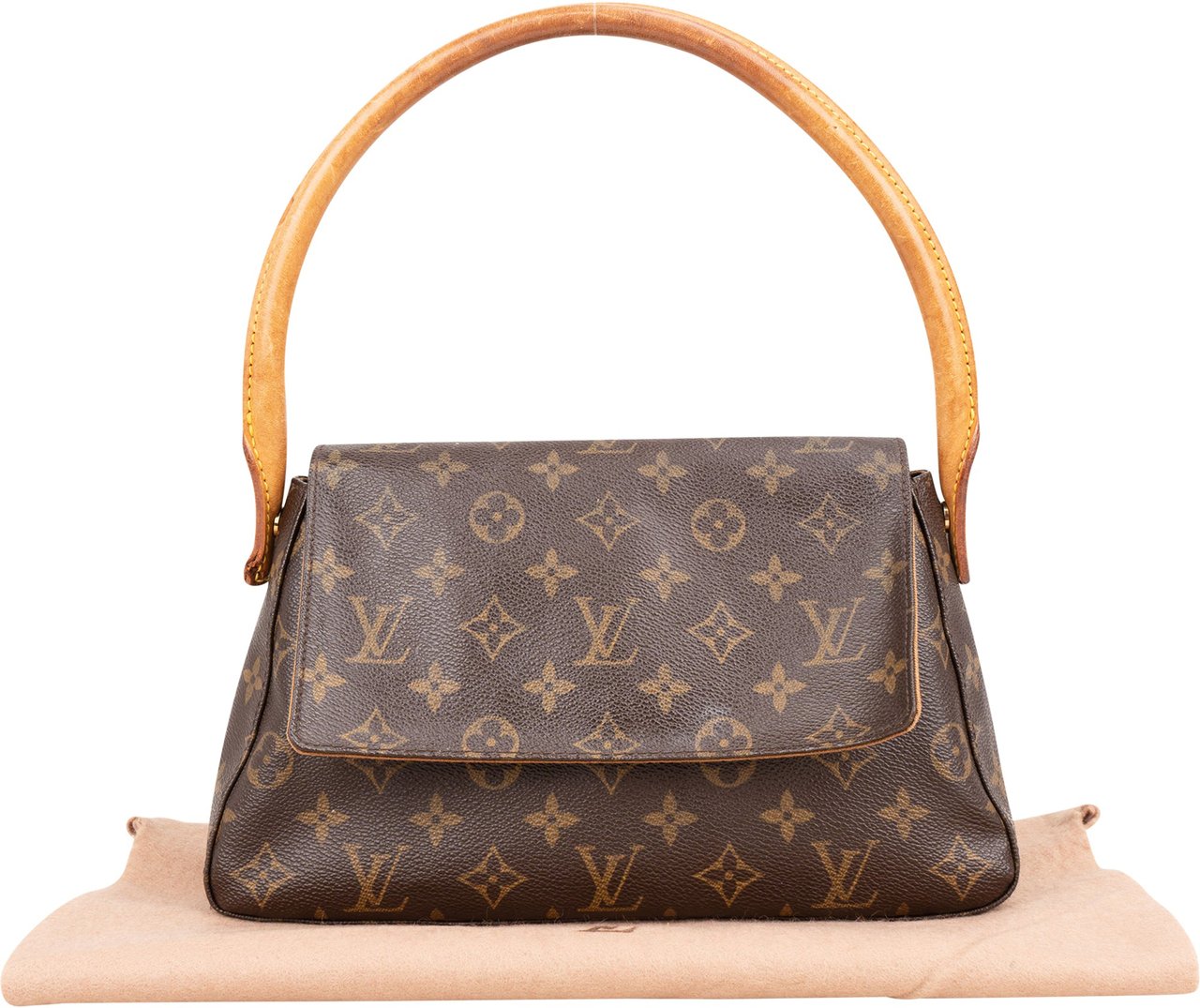 Louis Vuitton Louis Vuitton Canvas Monogram Looping PM Shoulder Bag Bruin