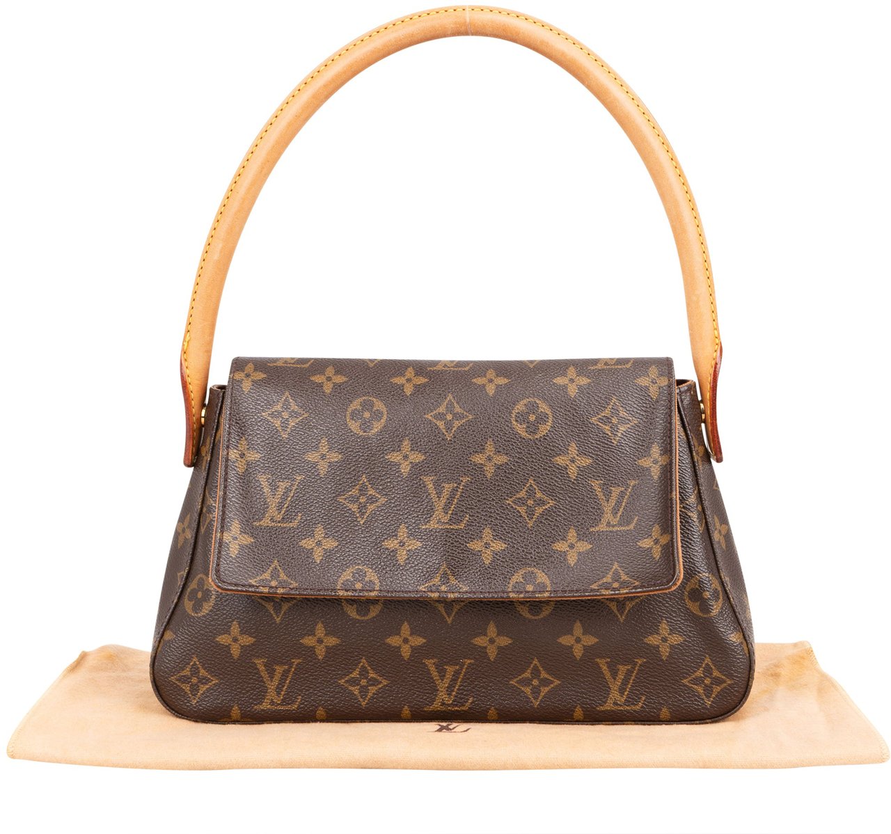 Louis Vuitton Louis Vuitton Canvas Monogram Looping PM Shoulder Bag Bruin
