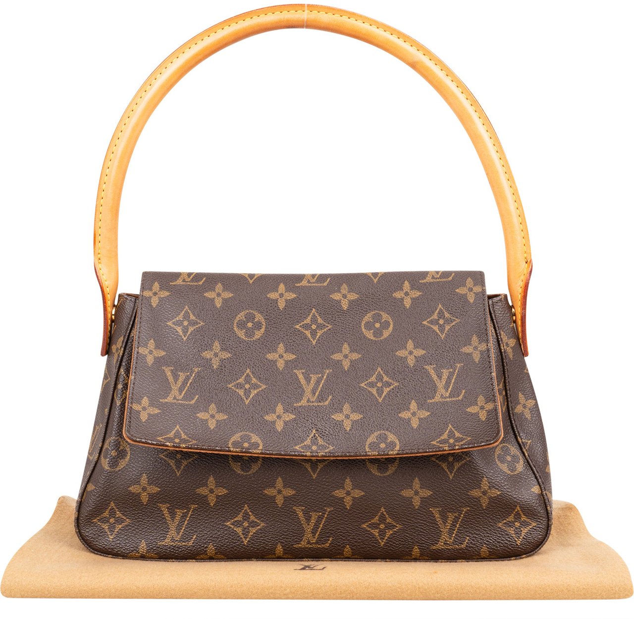 Louis Vuitton Louis Vuitton Canvas Monogram Looping PM Shoulder Bag Bruin