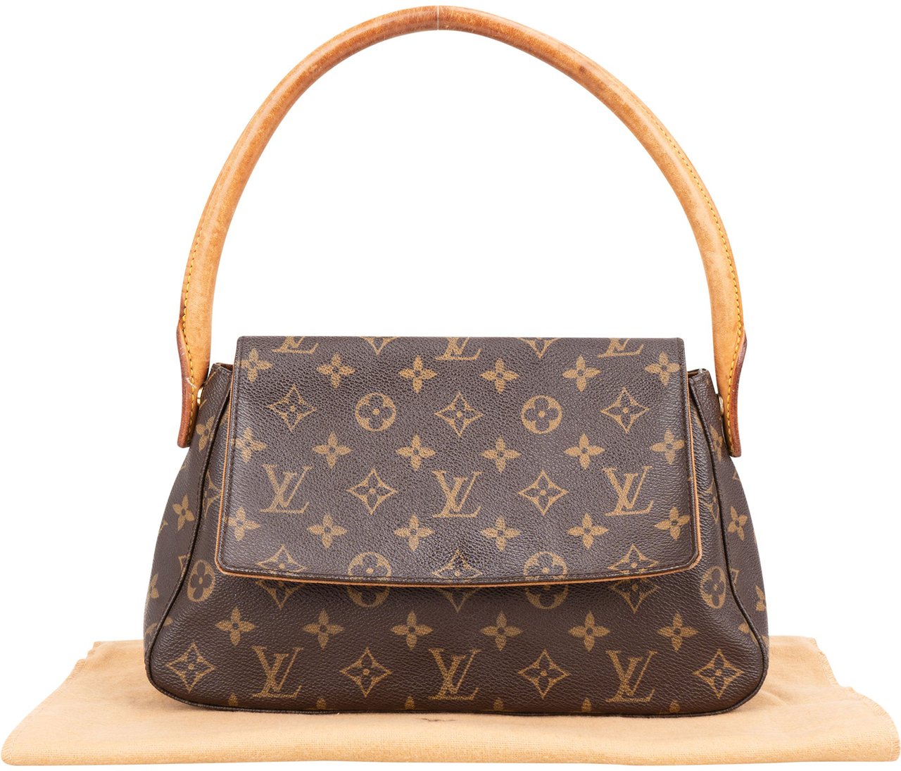 Louis Vuitton Louis Vuitton Canvas Monogram Looping PM Shoulder Bag Bruin