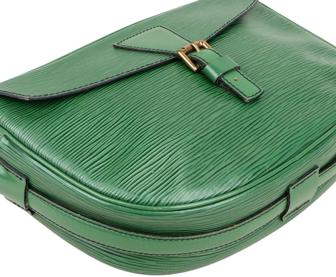 Louis Vuitton Green Epi Leather Jeune Fille MM Crossbody Bag Groen