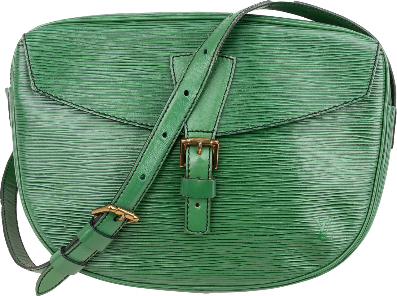 Louis Vuitton Louis Vuitton Green Epi Leather Jeune Fille MM Crossbody Bag Groen