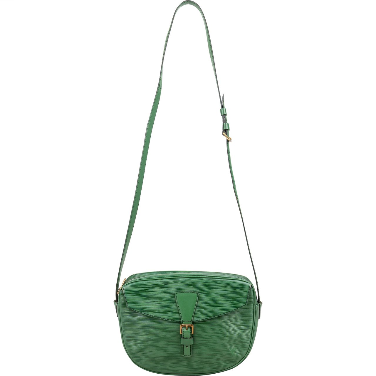 Louis Vuitton Green Epi Leather Jeune Fille MM Crossbody Bag Groen