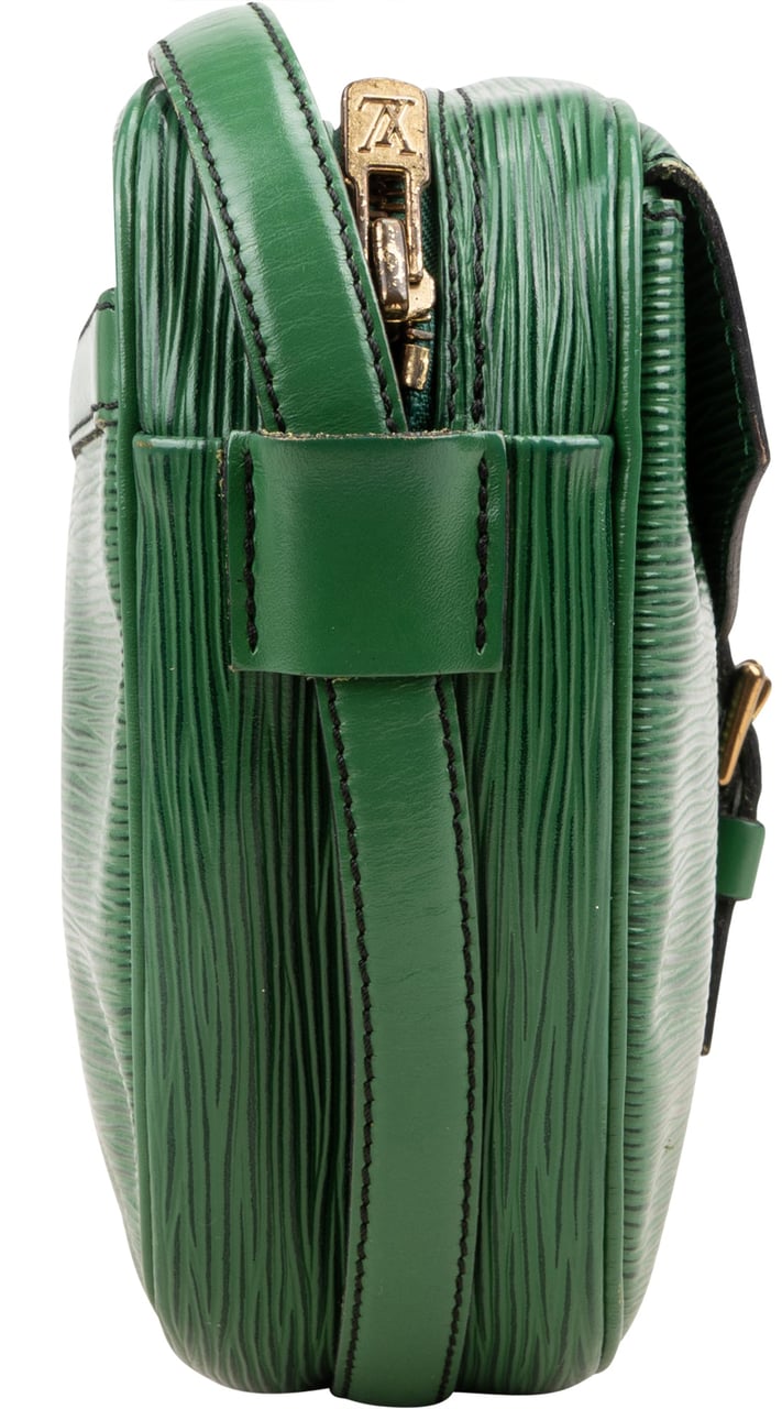 Louis Vuitton Green Epi Leather Jeune Fille MM Crossbody Bag Groen