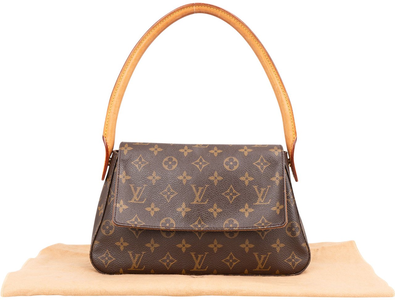 Louis Vuitton Louis Vuitton Canvas Monogram Looping PM Shoulder Bag Bruin