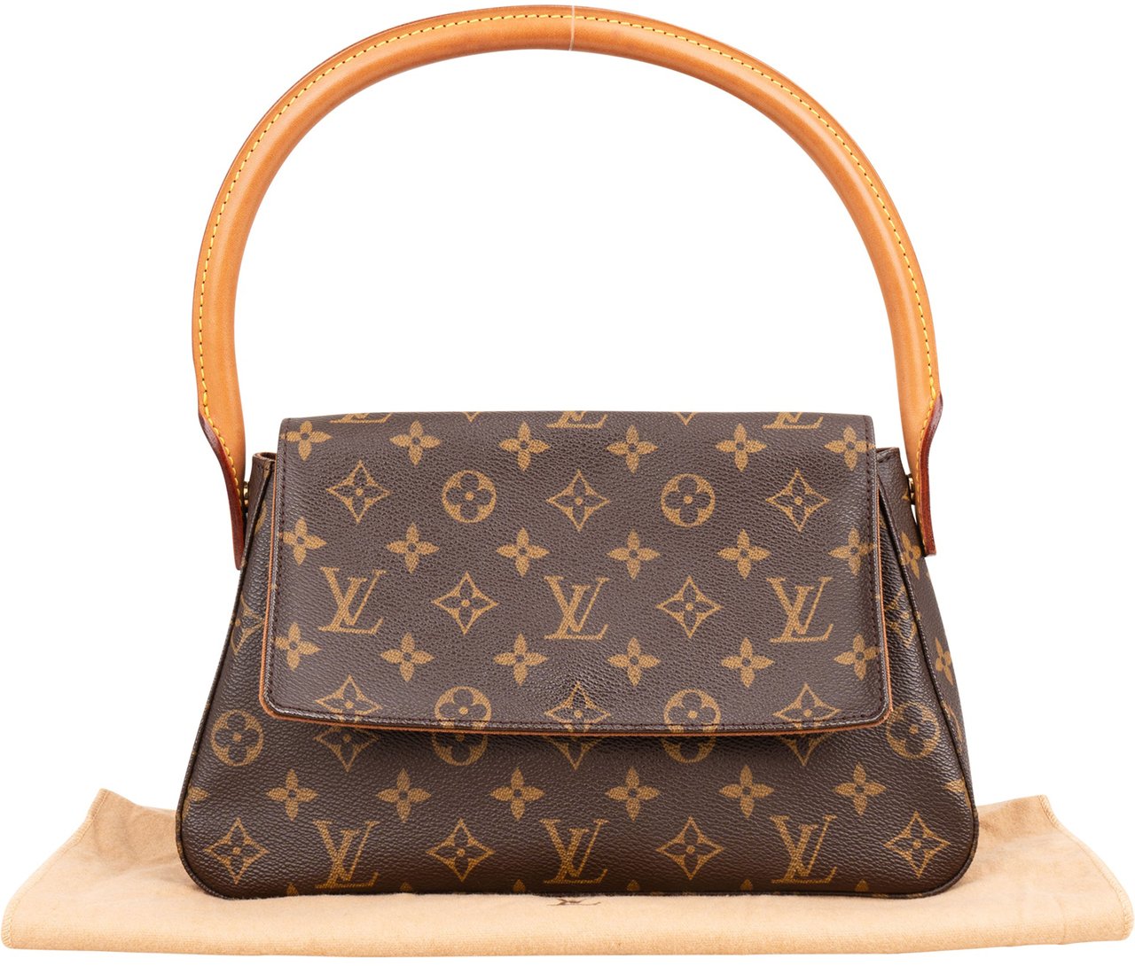 Louis Vuitton Louis Vuitton Canvas Monogram Looping PM Shoulder Bag Bruin